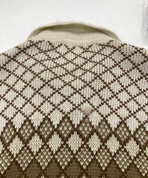 Sears（シアーズ）Sears (シアーズ) ジップアップニットポロシャツ グレー サイズ:Lの古着・服飾アイテム