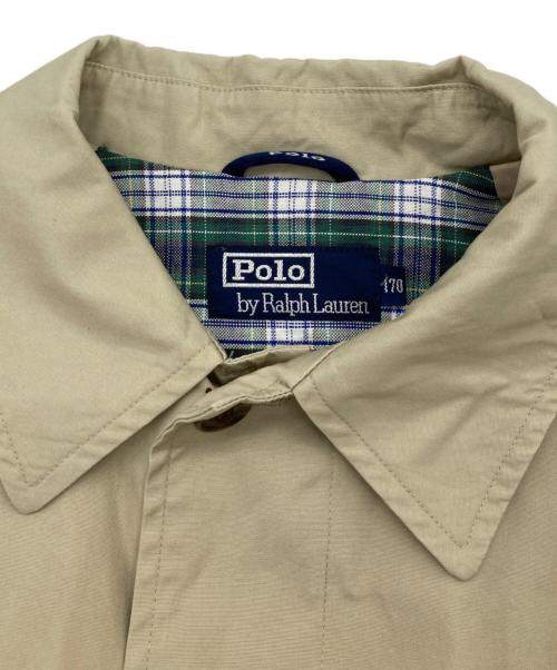 POLO RALPH LAUREN（ポロ・ラルフローレン）POLO RALPH LAUREN (ポロ・ラルフローレン) ポニー刺繍ステンカラーコート ベージュ サイズ:170の古着・服飾アイテム