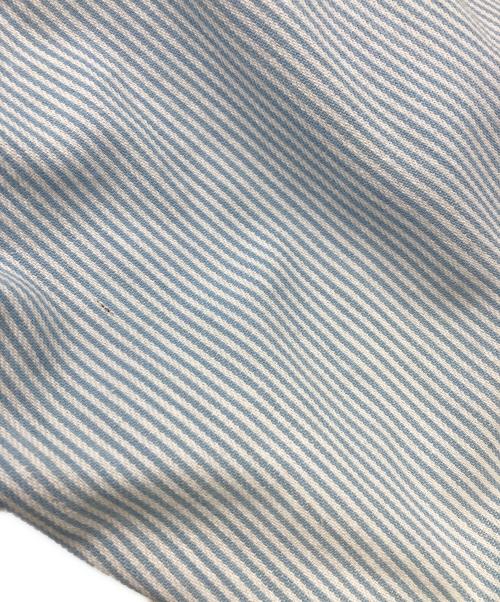 B.BALLSY（ボールジーブラザーズ）B.BALLSY (ボールジーブラザーズ) Pinstripe Loose Spring Military Shirts ブルー サイズ:Mの古着・服飾アイテム