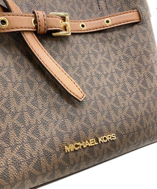 MICHAEL KORS（マイケル・コース）MICHAEL KORS (マイケルコース) 2WAYバッグ ブラウンの古着・服飾アイテム