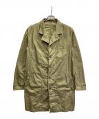 Yohji Yamamoto pour hommeヨウジヤマモト プールオム）の古着「4Bパッチポケットロングジャケット」｜ベージュ