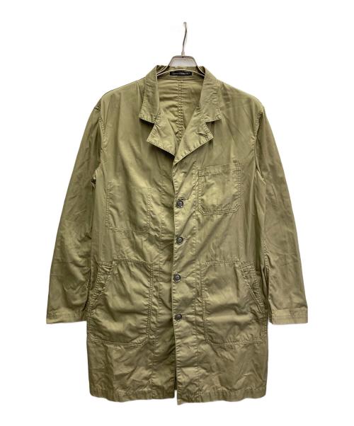 Yohji Yamamoto pour homme（ヨウジヤマモト プールオム）Yohji Yamamoto pour homme (ヨウジヤマモト プールオム) 4Bパッチポケットロングジャケット ベージュ サイズ:3の古着・服飾アイテム