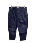 eYe COMME des GARCONS JUNYAWATANABE MANアイ コム デ ギャルソン ジュンヤ ワタナベ マン）の古着「コットンタックパンツ」｜ネイビー