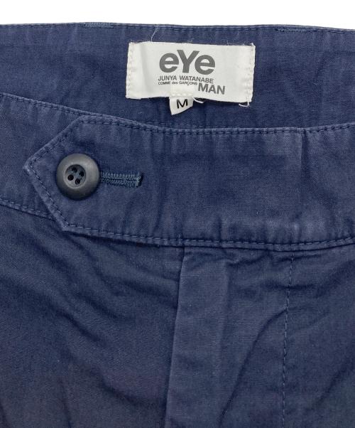 eYe COMME des GARCONS JUNYAWATANABE MAN（アイ コム デ ギャルソン ジュンヤ ワタナベ マン）eYe COMME des GARCONS JUNYAWATANABE MAN (アイ コム デ ギャルソン ジュンヤ ワタナベ マン) コットンタックパンツ ネイビー サイズ:Mの古着・服飾アイテム