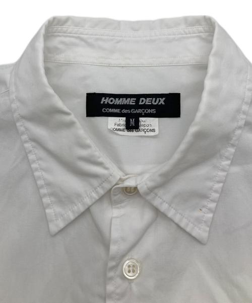 COMME des GARCONS HOMME DEUX（コムデギャルソン オム ドゥ）COMME des GARCONS HOMME DEUX (コムデギャルソン オム ドゥ) レギュラーカラーシャツ【AD2017】 ホワイト サイズ:Mの古着・服飾アイテム
