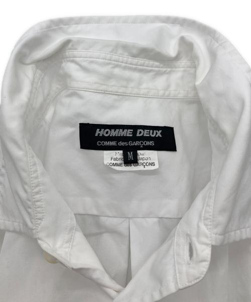 COMME des GARCONS HOMME DEUX（コムデギャルソン オム ドゥ）COMME des GARCONS HOMME DEUX (コムデギャルソン オム ドゥ) レギュラーカラーシャツ【AD2017】 ホワイト サイズ:Mの古着・服飾アイテム