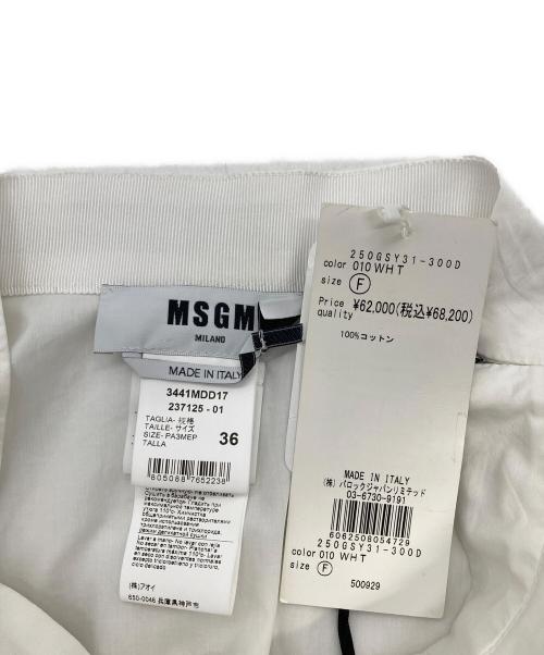 MSGM（エムエスジーエム）MSGM (エムエスジーエム) MESH MIX SKIRT ホワイト サイズ:36 未使用品の古着・服飾アイテム