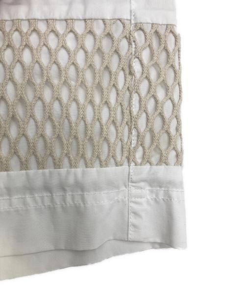 MSGM（エムエスジーエム）MSGM (エムエスジーエム) STRIPES WITH NET SHORTS ホワイト サイズ:46 未使用品の古着・服飾アイテム
