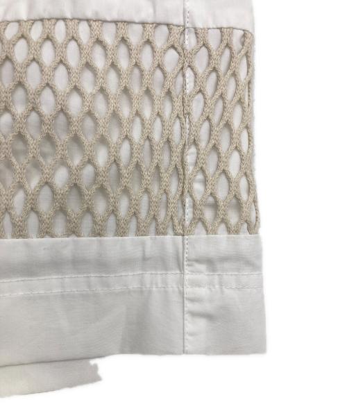 MSGM（エムエスジーエム）MSGM (エムエスジーエム) STRIPES WITH NET SHORTS ホワイト サイズ:46 未使用品の古着・服飾アイテム