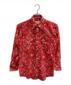 H BAR Cエイチバーシー）の古着「バンダナ柄ウエスタンシャツ」｜レッド