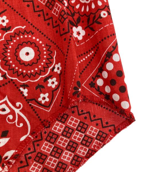 H BAR C（エイチバーシー）H BAR C (エイチバーシー) バンダナ柄ウエスタンシャツ レッド サイズ:15-32の古着・服飾アイテム