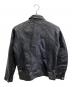 BARNS OUTFITTERS (バーンズアウトフィッターズ) ゴートレザージャケット ブラック サイズ:2：15000円