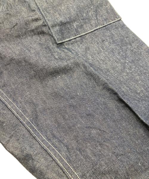 NIGEL CABOURN（ナイジェルケーボン）NIGEL CABOURN (ナイジェルケーボン) コットンリネンデニムパンツ インディゴ サイズ:36の古着・服飾アイテム