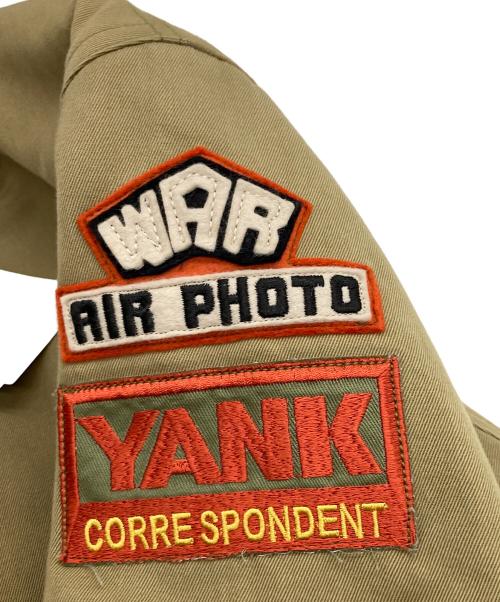 Pherrow's（フェローズ）Pherrow's (フェローズ) ワッペン付きタンカースジャケット オリーブ サイズ:LERGEの古着・服飾アイテム