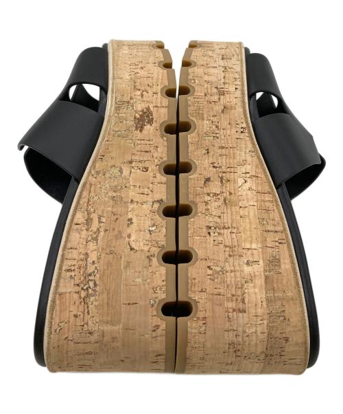 HERMES（エルメス）HERMES (エルメス) エズ30 ウェッジソールサンダル ブラック サイズ:36の古着・服飾アイテム