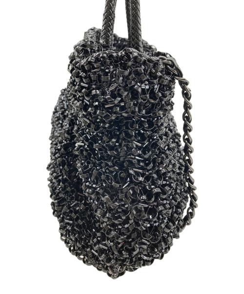 ANTEPRIMA（アンテプリマ）ANTEPRIMA (アンテプリマ) ワイヤーグリッターバック ブラックの古着・服飾アイテム