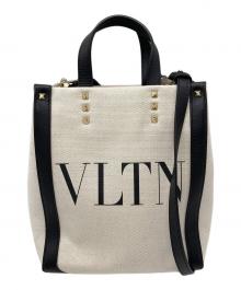 VALENTINO（ヴァレンティノ）の古着「ガラヴァーニ ロゴトートバッグ」｜アイボリー