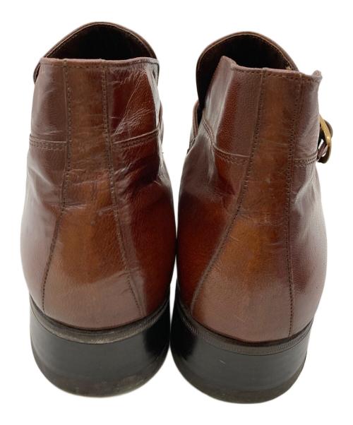 Florsheim（フローシャイム）Florsheim (フローシャイム) Monk Strap Leather Shoes ブラウン サイズ:7 1/2の古着・服飾アイテム