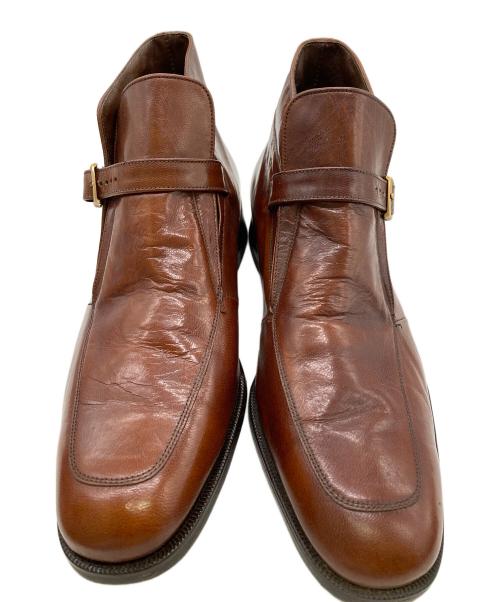 Florsheim（フローシャイム）Florsheim (フローシャイム) Monk Strap Leather Shoes ブラウン サイズ:7 1/2の古着・服飾アイテム