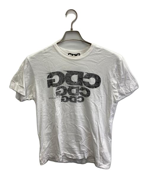 CDG/COMME des GARCONS（シーディージー コムデギャルソン）CDG/COMME des GARCONS (シーディージー コムデギャルソン) AD2019 反転ロゴプリントTシャツ ホワイト サイズ:Mの古着・服飾アイテム