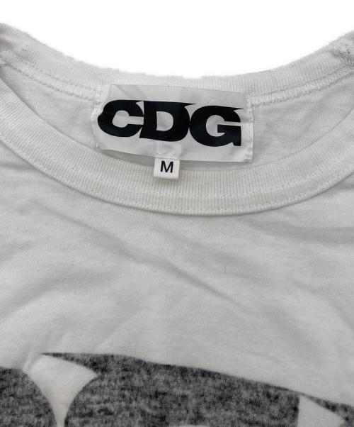 CDG/COMME des GARCONS（シーディージー コムデギャルソン）CDG/COMME des GARCONS (シーディージー コムデギャルソン) AD2019 反転ロゴプリントTシャツ ホワイト サイズ:Mの古着・服飾アイテム