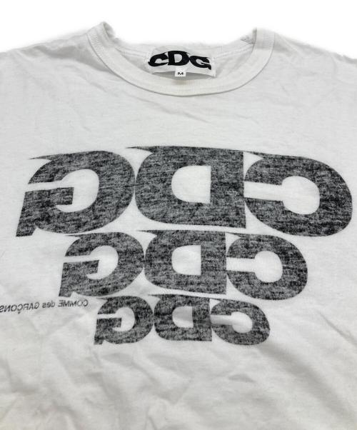 CDG/COMME des GARCONS（シーディージー コムデギャルソン）CDG/COMME des GARCONS (シーディージー コムデギャルソン) AD2019 反転ロゴプリントTシャツ ホワイト サイズ:Mの古着・服飾アイテム