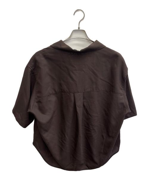 PUBLIC TOKYO（パブリックトウキョウ）PUBLIC TOKYO (パブリックトウキョウ) イージーサマーウールセミオープンシャツ ブラウン サイズ:1の古着・服飾アイテム