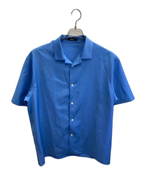 edition（エディション）Edition (エディション) ウールオープンカラーシャツ ブルー サイズ:Mの古着・服飾アイテム
