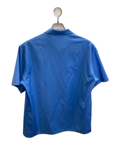 edition（エディション）Edition (エディション) ウールオープンカラーシャツ ブルー サイズ:Mの古着・服飾アイテム