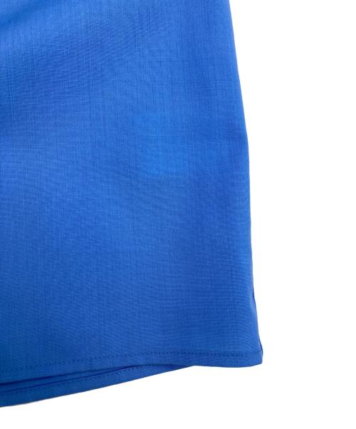 edition（エディション）Edition (エディション) ウールオープンカラーシャツ ブルー サイズ:Mの古着・服飾アイテム