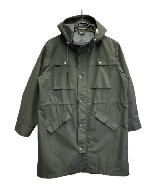 A.P.C.（アーペーセー）A.P.C. (アーペーセー) ナイロンフーデットコート カーキ サイズ:Lの古着・服飾アイテム