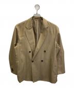 MAISON SPECIALメゾンスペシャル）の古着「テックリネンオーバーサイズダブルジャケット」｜ベージュ