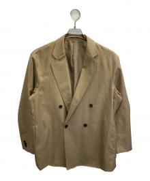 MAISON SPECIAL（メゾンスペシャル）の古着「テックリネンオーバーサイズダブルジャケット」｜ベージュ