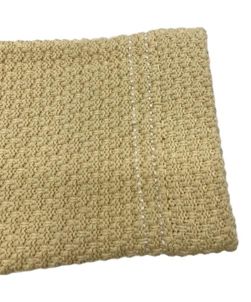 anuans（アニュアンス）anuans (アニュアンス) ノーカラーニットジャケット ベージュ サイズ:Sの古着・服飾アイテム