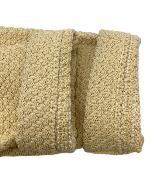 anuans（アニュアンス）anuans (アニュアンス) ノーカラーニットジャケット ベージュ サイズ:Sの古着・服飾アイテム