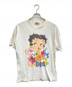 BETTY BOOP×FRUIT OF THE LOOMベティー・ブープ×フルーツオブザルーム）の古着「プリントTシャツ」｜ホワイト