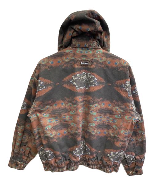 SUPREME（シュプリーム）Supreme (シュプリーム) 23FW leather collar utility jacket ブラウン/peacock サイズ:Sの古着・服飾アイテム