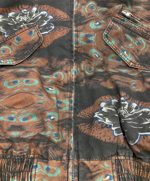 SUPREME（シュプリーム）Supreme (シュプリーム) 23FW leather collar utility jacket ブラウン/peacock サイズ:Sの古着・服飾アイテム