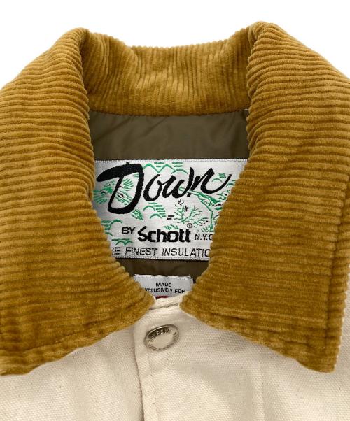 SUPREME（シュプリーム）Supreme (シュプリーム) Schott (ショット) 22FW Canvas DownTrucker Jacket アイボリー/Natural サイズ:Sの古着・服飾アイテム