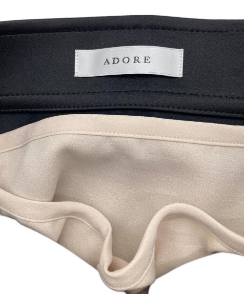 ADORE（アドーア）ADORE (アドーア) リーフレースコンビドームスカート ブラック サイズ:36の古着・服飾アイテム