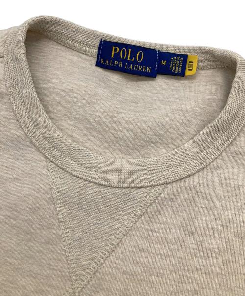 POLO RALPH LAUREN（ポロ・ラルフローレン）POLO RALPH LAUREN (ポロ・ラルフローレン) 半袖スウェット ベージュ サイズ:Mの古着・服飾アイテム