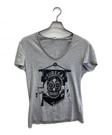 JOHN GALLIANO（ジョンガリアーノ）の古着「06SSスカルプリントTシャツ」｜グレー