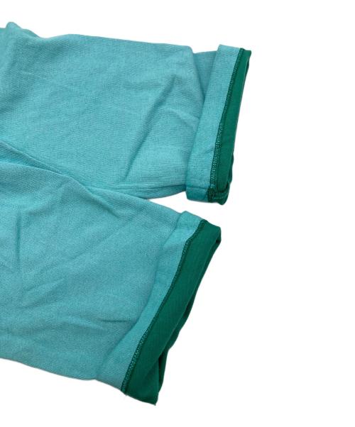 PRADA SPORTS（プラダスポーツ）PRADA SPORTS (プラダスポーツ) クルーネックカットソー ブルー×グリーン サイズ:XXL（レディースサイズ実寸サイズ参照の古着・服飾アイテム