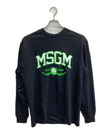 MSGM（エムエスジーエム）の古着「ロングスリーブカットソー」｜ブラック