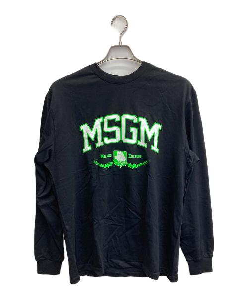 MSGM（エムエスジーエム）MSGM (エムエスジーエム) ロングスリーブカットソー ブラック サイズ:Sの古着・服飾アイテム