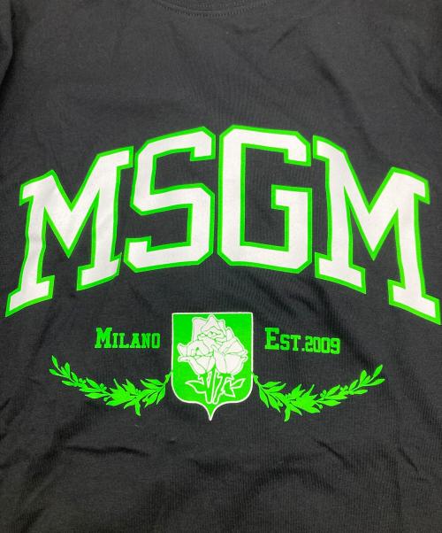 MSGM（エムエスジーエム）MSGM (エムエスジーエム) ロングスリーブカットソー ブラック サイズ:Sの古着・服飾アイテム