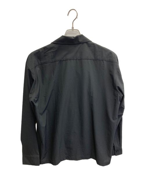 LACOSTE（ラコステ）LACOSTE (ラコステ) ブレイサブルオープンネックシャツ ブラック サイズ:38の古着・服飾アイテム