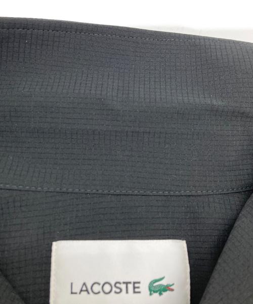 LACOSTE（ラコステ）LACOSTE (ラコステ) ブレイサブルオープンネックシャツ ブラック サイズ:38の古着・服飾アイテム