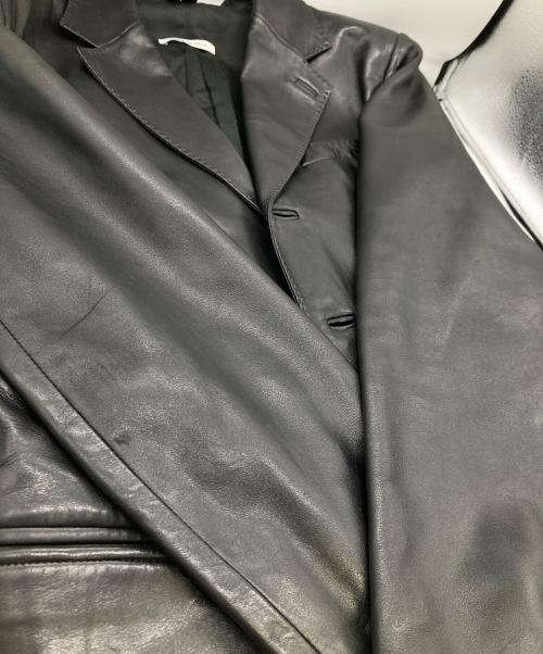 Yves Saint Laurent Rive Gauche（イヴ・サンローラン リヴ・ゴーシュ）Yves Saint Laurent Rive Gauche (イヴ・サンローラン リヴ・ゴーシュ) シープレザー3Bジャケット ブラック サイズ:50の古着・服飾アイテム