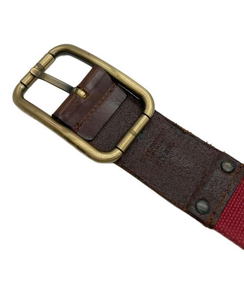 DOLCE & GABBANA（ドルチェ＆ガッバーナ）DOLCE & GABBANA (ドルチェ＆ガッバーナ) OLD スタッズベルト【イタリア製】 レッド サイズ:95CMの古着・服飾アイテム